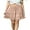 05-Khaki, variant on JWD Women's Short Skirt Summer Pleated Elastic Short Skirt Drawstring Mini Skirts Black L