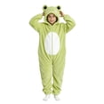 thumbnail image 4 of Ruyang Kids Frog Onesie Plush Fuzzy Funny Animal Jumpsuits Boys Girls Fleece Warm One Piece Halloween Dress Up Clothes, 4 of 8
