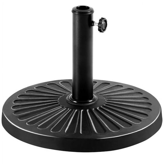 Yaheetech 22lbs Outdoor Round Patio Heavy Duty Market Umbrella Base, Black