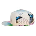 thumbnail image 3 of Balery Baseball Cap Flat Bill Hats for Men Adjustable Size for Running Workouts and Outdoor Activities All Seasons Dad Hat(Butterfly In Blossoms Zen ), 3 of 9