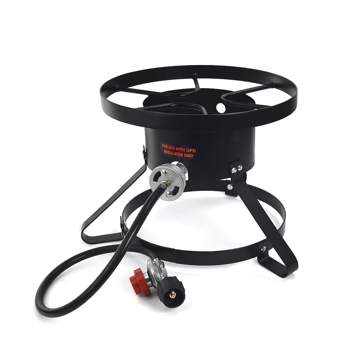 Barton 95516-1 50000BTU High Pressure Outdoor Burner Stove Gas Propane Cooker Regulator Black