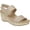 Beige, variant on Womens Delta Slingback Ankle Strap Wedge Sandals