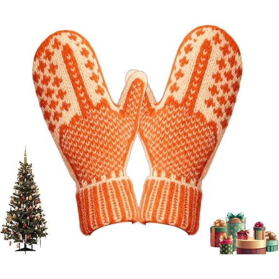 The Naughty List Mittens|Cozy Knit With A Hidden Attitude,Funny Christmas List Mittens,Hilarious Christmas Gift for Adults