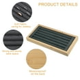 thumbnail image 4 of Unique Bargains Bamboo Wood Ring Tray Stackable Storage Jewelry Tray Showcase Display Organizer for Rings Gray, 4 of 8