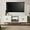 White, variant on HLR 63'' Modern TV Stand for 65/70/75 inch TV, Entertainment Center with Storage Cabinet, Mid Century Green TV Stand,Embossed Pattern TV Console, TV Media Console for Living Room, Bedroom