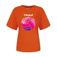 thumbnail image 3 of Wangmeiwg T Shirts Women Volleyball Shirts Volleyball Team Tee Tops Volleyball Graphic Casual Short Sleeve Shirts T Shirt Women Pack, 3 of 4