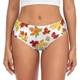 thumbnail image 1 of Fotbe Autumn Leaves 1 Calzones Estampados para Mujer – Ropa Interior de Algodón, Cómoda, Suave y Elástica-3X-Large, 1 of 6
