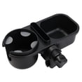 thumbnail image 1 of Nuevo Portavasos para Cochecito Tres en Estante para Almacenamiento Refrigerios para Cochecito Bebé Portabotellas Y Vasos (negro) (Negro), 1 of 9