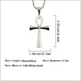 thumbnail image 2 of Religious Gift For Men Women Crucifix Christs 14K White Gold Accessories Jesus Pendants Choker Chain Cross Necklace, 2 of 6