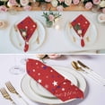 thumbnail image 2 of 4th of July Cloth Napkins, Red Independence Day White Blue Star Washable and Reusable Dinner Napkins Set of 8, Table Napkin for Kitchen Party Birthday Wedding Hotel Housewarming 20"x20", 2 of 8