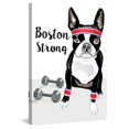 thumbnail image 2 of Marmont Hill "Strong Terrier" by Molly Rosner Painting Print on Wrapped Canvas, 2 of 5