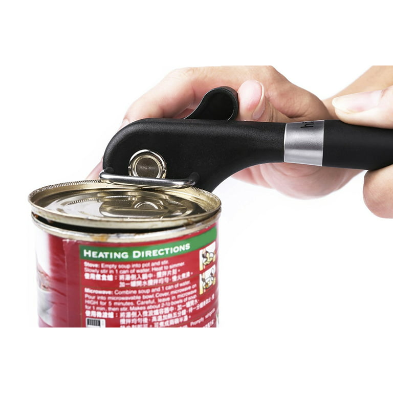 Stainless Steel Smooth Edge Cut Can Opener With Comfortable Grip