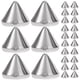 thumbnail image 1 of 100pcs Bullet Cone Spike Acrílico Bead Punk Rivet Pulsera Espaciador Beads Jewelry Accessary (Plata), 1 of 5
