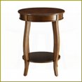 thumbnail image 4 of Space-Saving Walnut Coffee Table with Bottom Shelf, Elegant Cabriole Legs for Small Living Rooms, 4 of 5