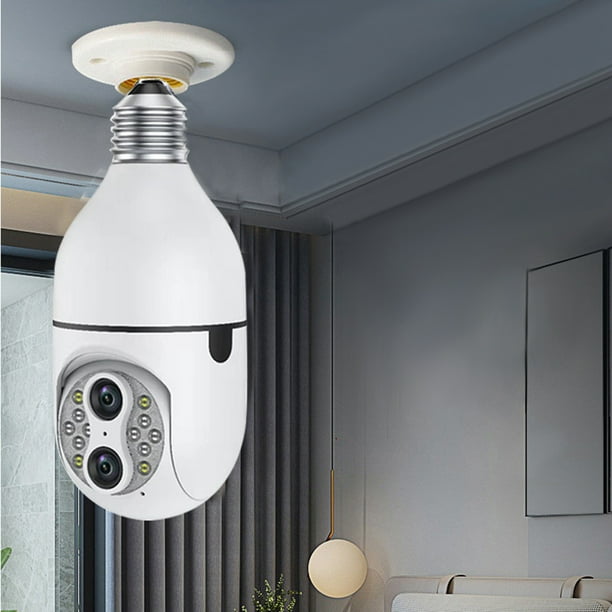 Cámaras Fuente Zoom 10x 1080p Con Lámpara E27 Adaptación de Voltaje Amplio. Cámara Wifi 4G Cámara Inalámbrica