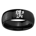 thumbnail image 2 of Hatchet Woman 8MM Black High Polish Dome Tungsten Promised Ring, 2 of 2