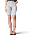 thumbnail image 7 of Lee Womens Relaxed Fit Bermuda Shorts 18 Grey, 7 of 7