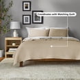 thumbnail image 6 of Mainstays Garment Washed Striped Pillow Sham, King, Beige, 1 Pack, 6 of 7