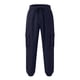thumbnail image 4 of Pantalones largos para hombre, moda informal, cómodos, sólidos, con bolsillos, cintura con cordón, ribete regular, pantalones de poliéster para hombre, 4 of 5