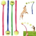 thumbnail image 1 of 2pcs Dog Ball Launcher Dog Toy Dog Ball Thrower Dog Fetch & Play Toy with 2 Tennis Balls Durable Ball Launcher Thrower Dog Ball Hands Free Pick Up and Throw Play Exercise Puppy Toy for Pe, 1 of 7