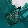 thumbnail image 5 of Womens Lace Lingerie Nightgowns Sleeveless Camisole Sleep Dress Slimming Short Sleepshirts, Green, S, 5 of 7