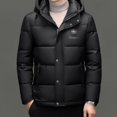 thumbnail image 4 of Chaqueta corta de plumón, ropa de diseñador, chaquetas con capucha para hombre, chaquetas acolchadas ligeras, abrigo informal de plumón de pato para hombre, abrigo de invierno para hombre, 4 of 4