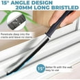 thumbnail image 7 of 6 PCS Gap Cleaning Brush,Crevice Cleaning Brush Tool Multifunctional Brushes, Household Cleaning Tool Small Cleaning Brush for Shutter Door Window Track Kitchen Bathroom(Balck+White), 7 of 7
