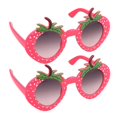 thumbnail image 2 of 2 Pcs Kid Sunglasses Cartoon Flamingo Strawberry Eye Wear Kids Glasses Cosplay Party Eyeglasses Beach Photo Booth Props Kids, 2 of 2