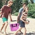 thumbnail image 4 of CAMP-ZERO 10 Liter 10.6 Quart Cooler with 2 Molded In Cup Holders, Pink, 4 of 10
