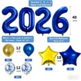 thumbnail image 4 of 2026 Balloons 40 inch Blue Foil Number Balloons for New Year Eve Festival Party Supplies Graduation Decorations Class of 2026 Party, 4 of 5