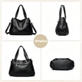 thumbnail image 7 of Sunyuer Vintage Large Capacity Shoulder Crossbody Tote Bags for Women PU Leather Hobo Satchel Y2K Purses Commute Travel Bags, 7 of 7