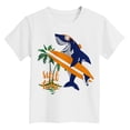 thumbnail image 4 of Gubotare Toddler Boy Short Sleeve Shirt Boys Girls 3D Graphic Printed T-Shirt Crewneck Short Sleeve Tees Sizes 13-14T (White,13-14 Years), 4 of 4