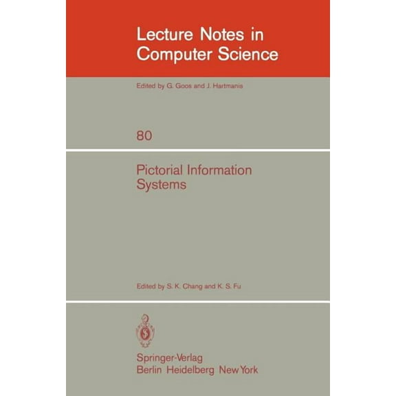 Lecture Notes in Computer Science Pictorial Information Systems, Book 80, (Paperback)