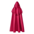 thumbnail image 3 of SDNall Cape Unisexe à Capuche à Boutons Décontractée Fête Rétro Gothique Longue Cape Tenue de Scène Hauts Cape, 3 of 8