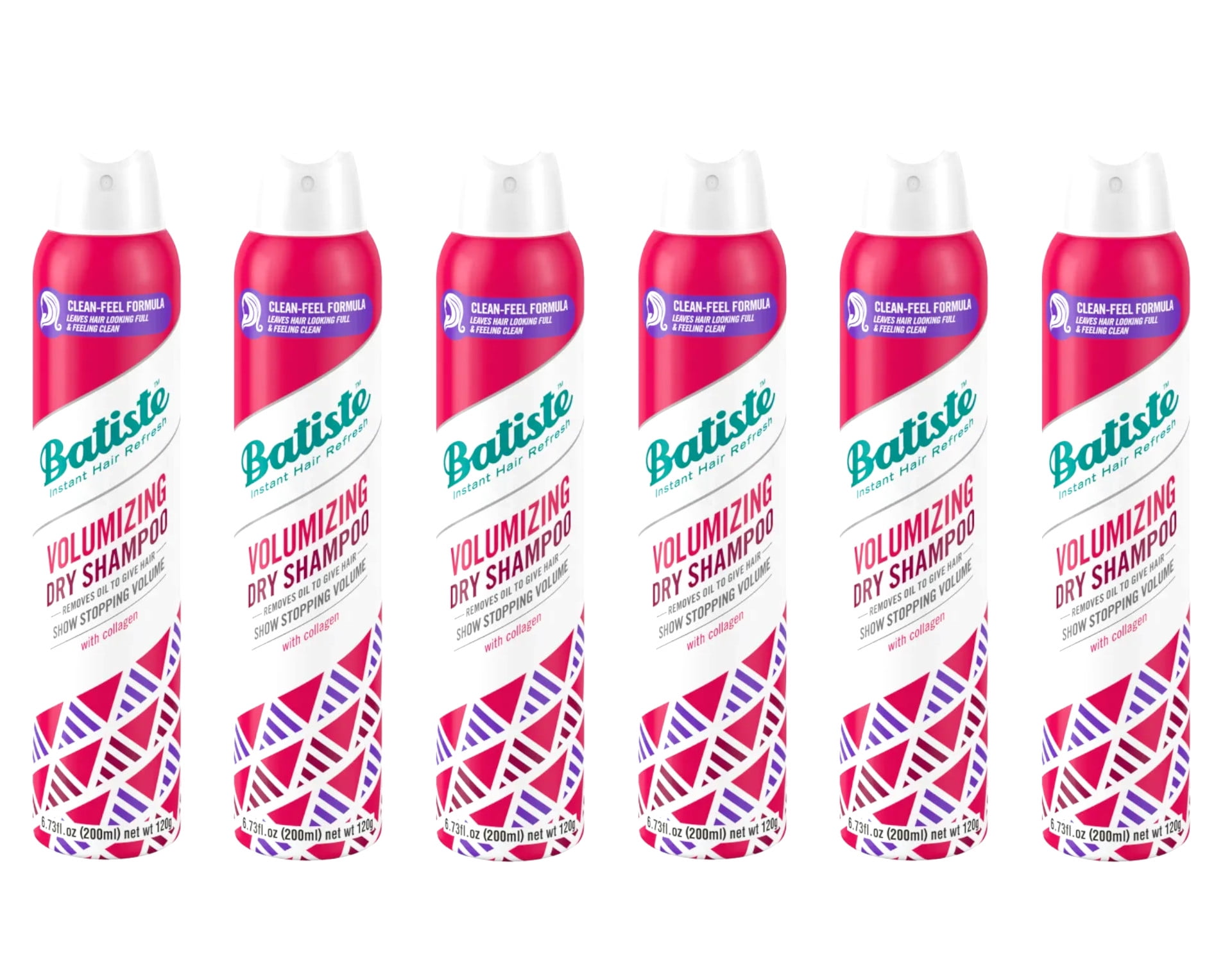 Batiste Volumizing Dry Shampoo with Collagen 6.73 oz Pack of 6