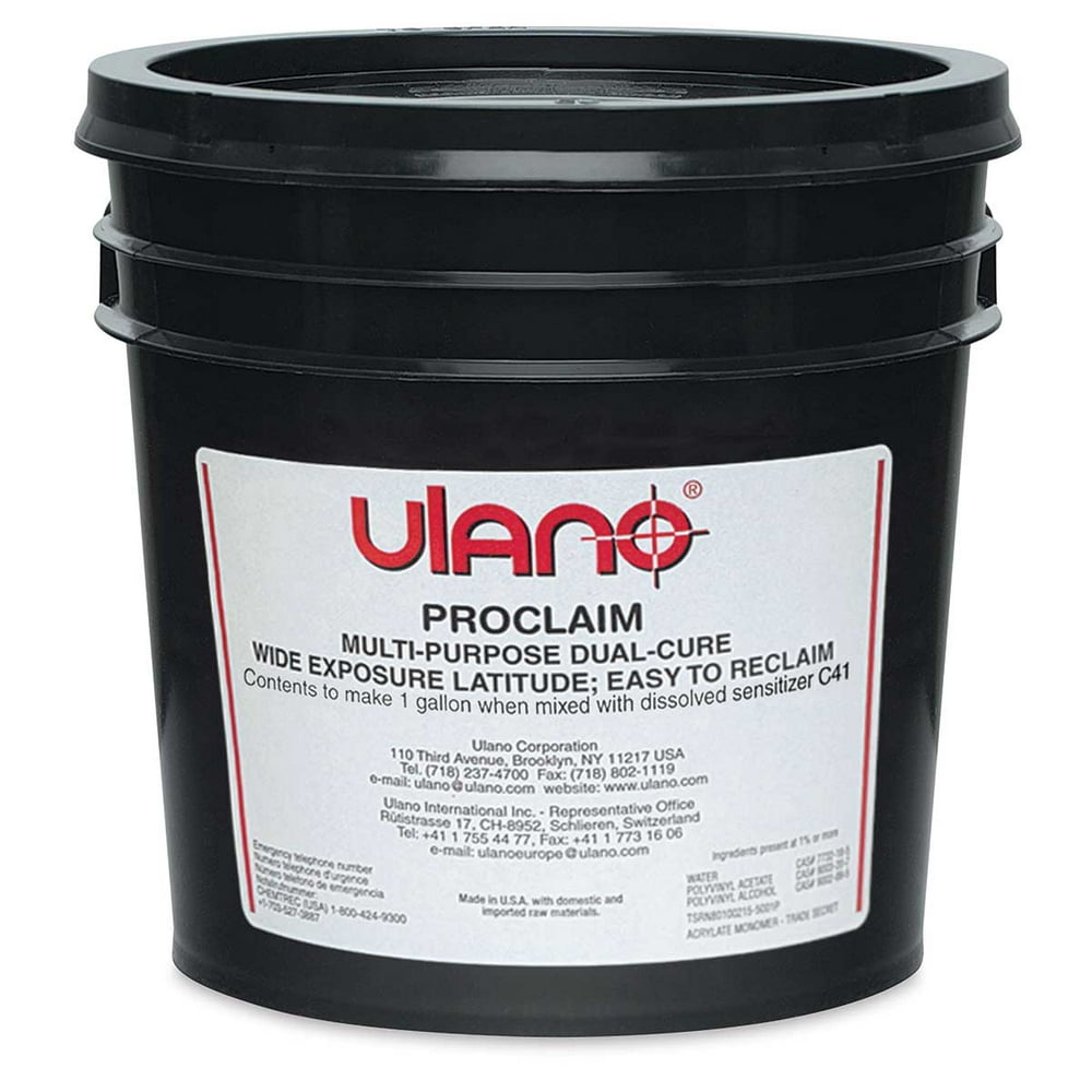  Ulano  Proclaim Emulsion 128 oz Blue Walmart com 