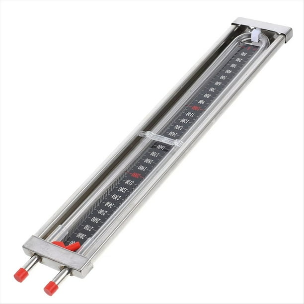 Manómetro de Presión para Tubería de Gas Natural, Diferencial, de Acero Inoxidable, en Forma de U, para Uso Doméstico, con Sensor de Alta Precisión.