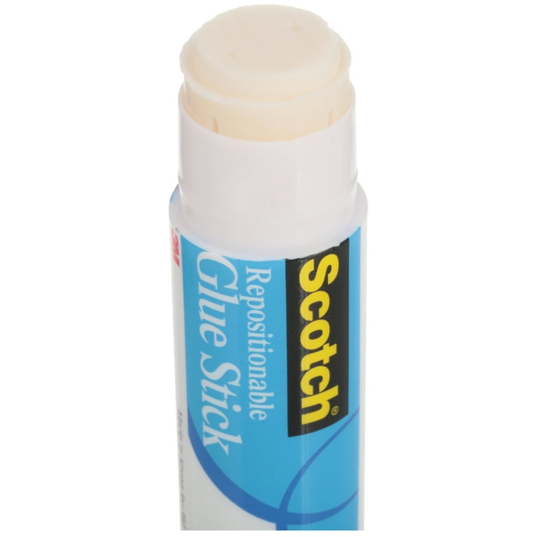 3M 63073 Restickable Glue Stick, 0.26oz., 3/PK, White by Scotch