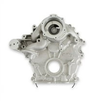 Holley 97-410 Timing Cover - Water Pump Manifold - High Mount - Natural Cast Finish