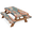 Multicolor 1, variant on ADECORIVY Colorful Fruit Pineapple Picnic Table Cover with Bench Covers, Waterproof Camping Table Cover with Elastic Edges, Fitted Tablecloth for Rectangle Tables, Outdoor Essentials 72 Inch