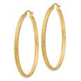 thumbnail image 2 of Boucles d'Oreilles Rondes en Or Jaune 14 Carats 2.8x46mm, 2 of 8