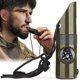 thumbnail image 1 of Emergency Survival Whistle,7-in-1 Whistle With Led,compass And Thermometer,multifunctional Whistle With Lanyard For Outdoors, Mountaineering, Boating, 1 of 5