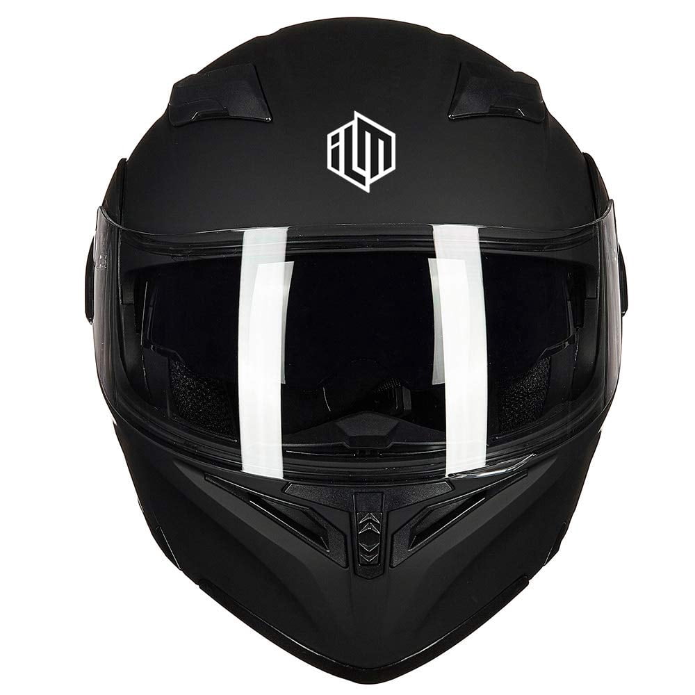 ILM Motorcycle Dual Visor Flip up Modular Full Face Helmet DOT Model 902/902L