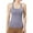 Light Purple, variant on Women's Ribbed Workout Tank Top with Built In Bra Tight Racerback Athletic Top, Scoop Neck Seamless Fitness Vest, Padded High Elasticity Gym Camisole, Moisture Wicking Longline Yoga Support Bralette
