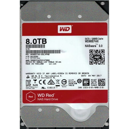 WD RED NAS HARD DRIVE, 8TB SATA, 3.5inch, 256MB (The Best Nas Drive)