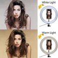 thumbnail image 4 of Estudio fotográfico Anillo de luz LED Lámpara de anillo Selfie Luz de relleno de temperatura de color ajustable, Luz de 26 cm, Clip para teléfono Inevent EL2073-03B, 4 of 7