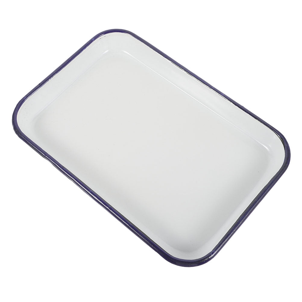 Enamel Baking Sheet Pan White Ceramic Cookie Sheet Non-stick