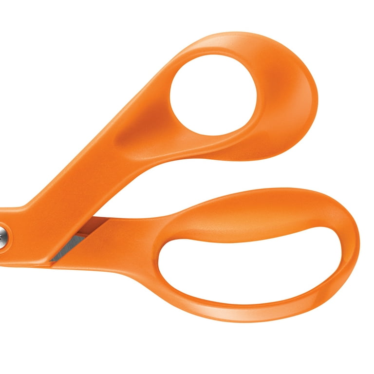 Fiskars Original Orange Handled Scissors 2-Piece Set - 5 Micro Tip  Scissors and 8 Stainless Steel Scissors - Paper and Fabric Scissors for  Office
