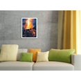 thumbnail image 4 of Pele’s Glory - Ancient Hawaiian Goddess of Fire - Kilauea Volcano - From an Original Hawaii Watercolor Painting by Peggy Chun - Fine Art Rolled Canvas Print 11in x 14in, 4 of 4