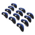 thumbnail image 2 of 12 Uds fundas de cabeza para Club de Golf cubierta de número de poste de hierro de Golf cubierta protectora para cabeza negro azul real YUNYI BRAND  Deportes, 2 of 8